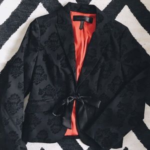 Apostrophe » black velvet brocade blazer
