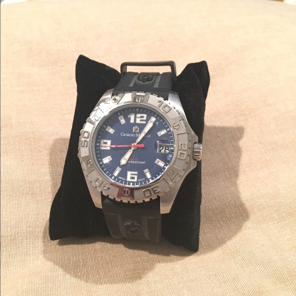 Black and silver Giorgio Milano watch