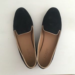 Jcrew black loafers (like new)