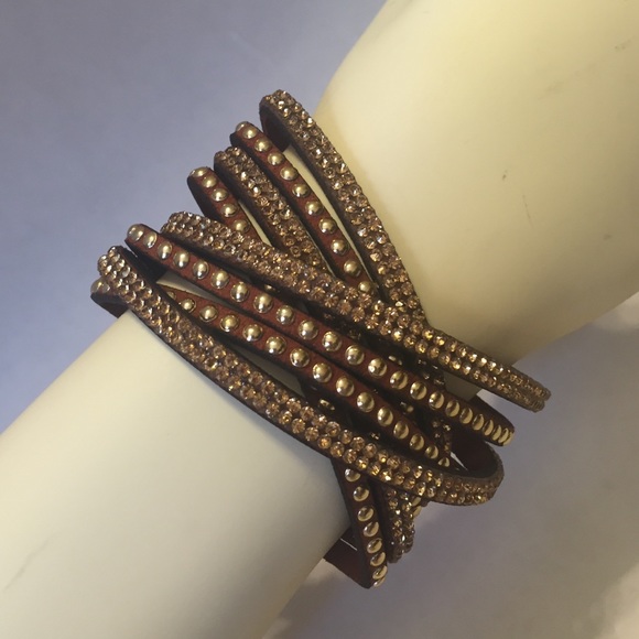 Jewelry - Double Wrap Bracelet Faux Suede