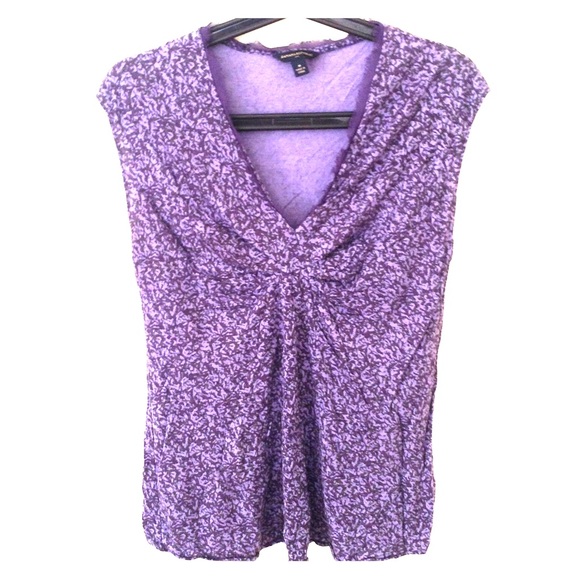 Floral Banana Republic purple top