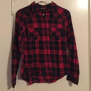 Just fab red and black flannel size small