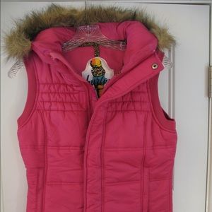 Burton faux fur vest
