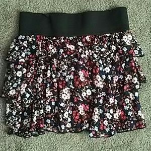 Floral print skirt
