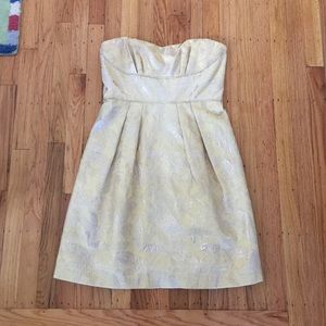 BCBG Gold Cocktail Dress