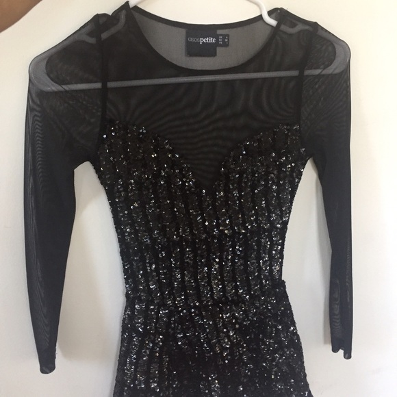 Asos petite sequin peplum