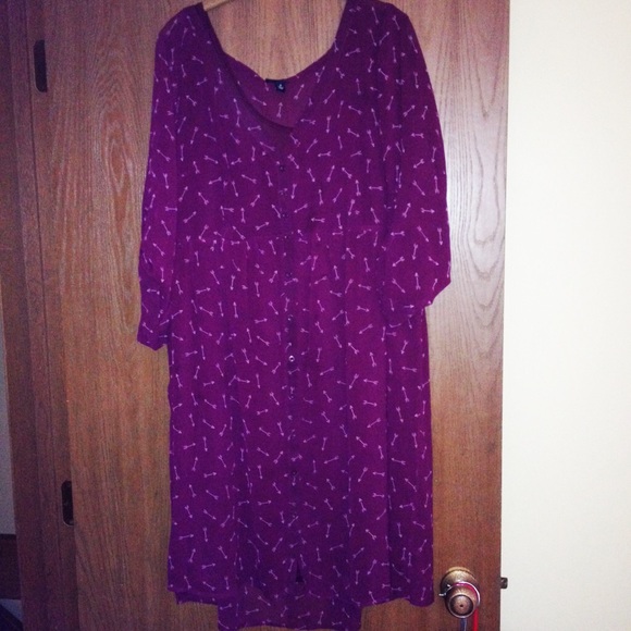 Torrid Arrow Print Shirt Dress