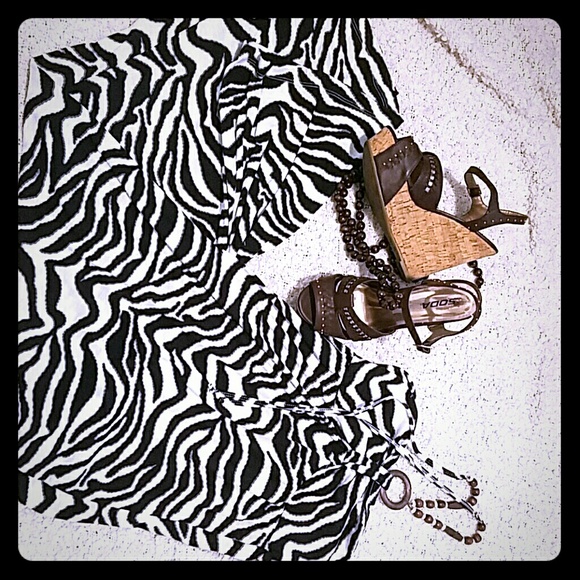 Amimal Print, Halter Maxi Dress