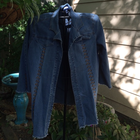Donating March 29th Denim Jacket Size 24