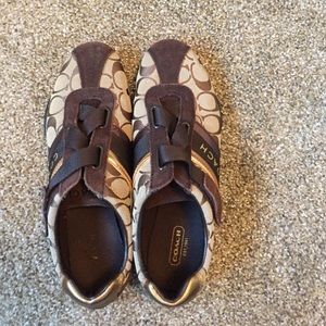 Coach brown and tan shoes