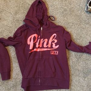 Victoria's Secret maroon hoodie