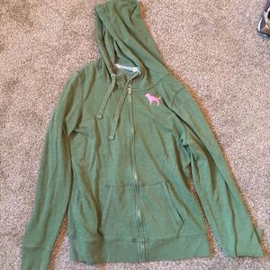 Victoria's Secret green hoodie
