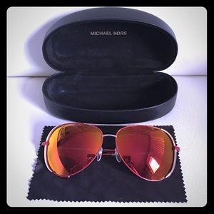 Michael Kors Red reflective Sunglasses