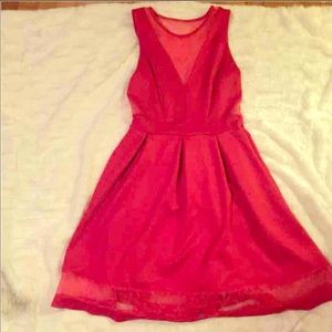 Sexy Ruby Red homecoming dress
