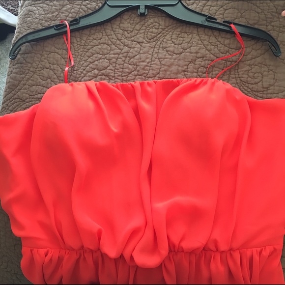 Vibrant red/orange dress