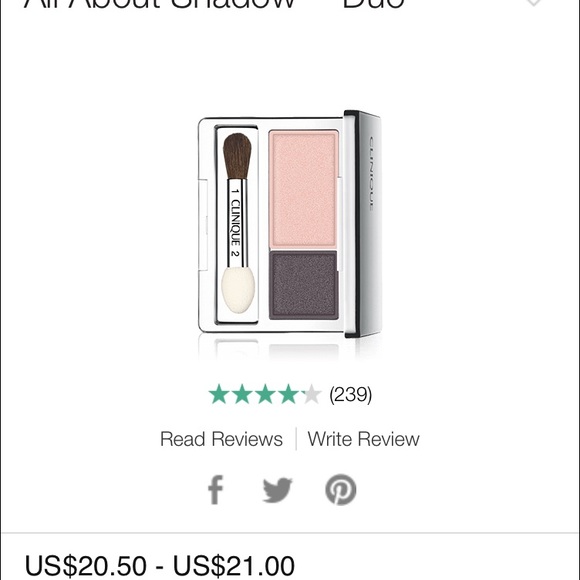 Clinique All About Shadow Duo Shade Splash