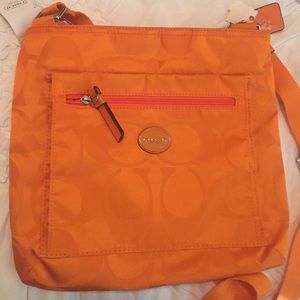 Orange Coach Cross-Body/Satchel