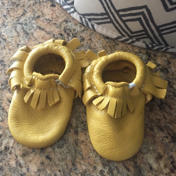 Freshly picked newborn moccasins