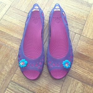 SALE!!! Crocs Purple Flats