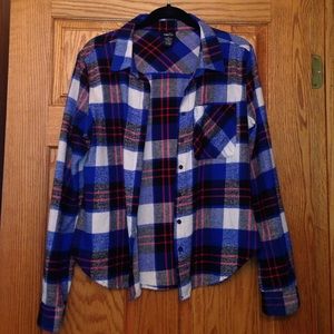 Red and blue flannel