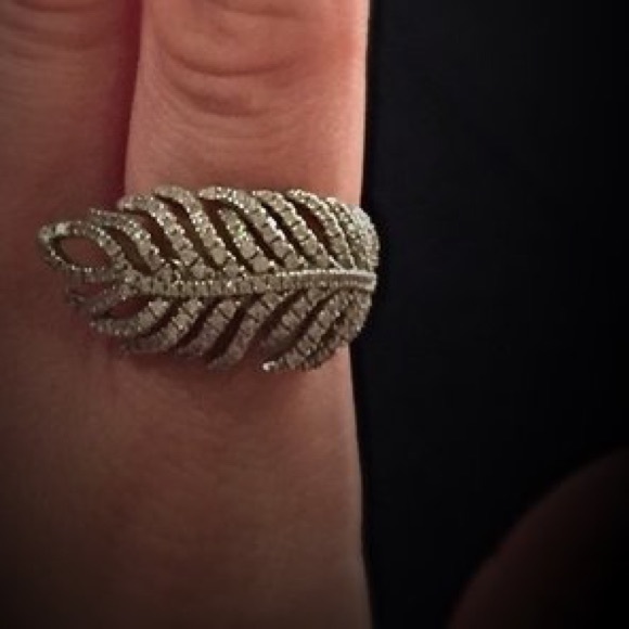 The feather vibe: .925 sterling silver ring - Picture 4 of 4