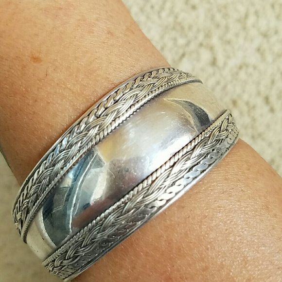 Sterling silver cuff