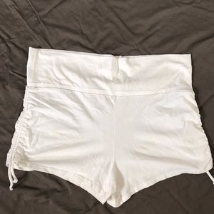 White Workout Shorts