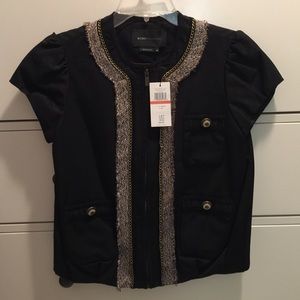 BCBGMAXAZRIA Short Sleeve Jacket