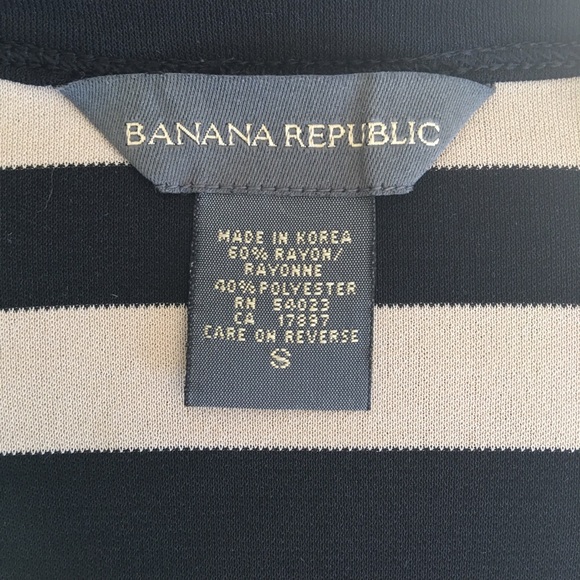 BANANA REPUBLIC - striped wrap top - Picture 3 of 3