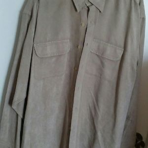 Van Heusen Soft Suede Shirt Size 17-17.5