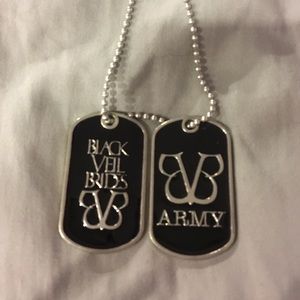 Black veil brides dog tags