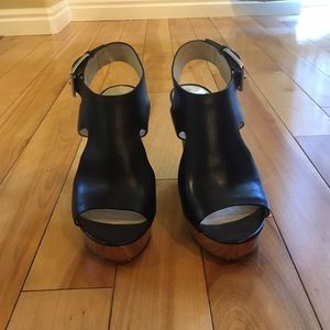 Michael Kors black wedges 6.5