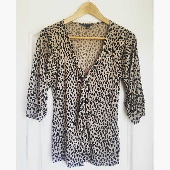 Banana Republic Animal Print Blouse