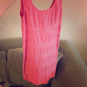 Pink bebe stretchy dress