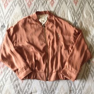 Urban Outfitters silence and noise satin bomber