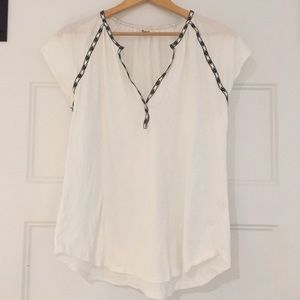 Madewell tunic with embroidery