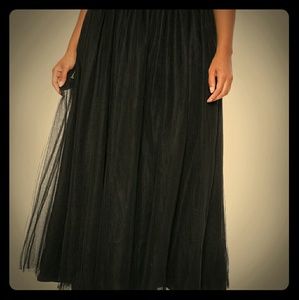 Eloquii black tull skirt