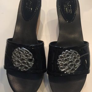 Coach Black Platform Sandal 10M