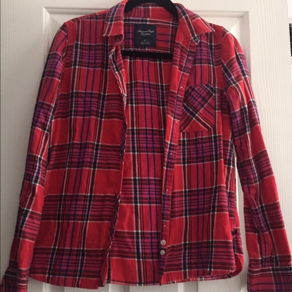 Red button down flannel