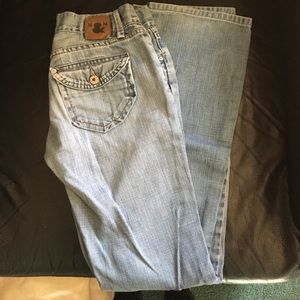 H&M skinny boot light wash Star jeans