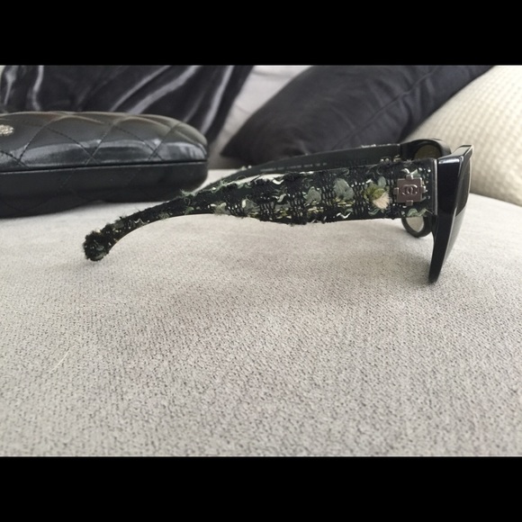 Chanel tweed sunglasses