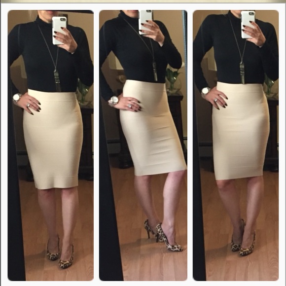 Last๐Host pick๐ทNude bandage skirt - Picture 9 of 13