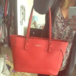 Orange/red medium sized Calvin Klien bag