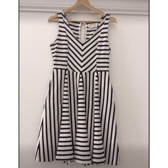 Anthropologie Striped Day Dress Saturday Sunday - Picture 3 of 4