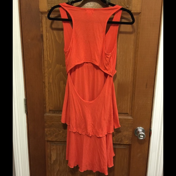 Ruffled Dress with Back Cutout - Picture 2 of 2