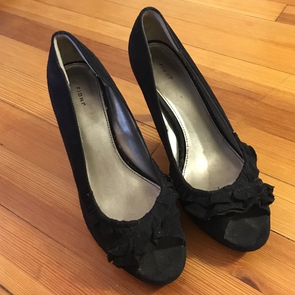 Black Suede Fioni Pumps