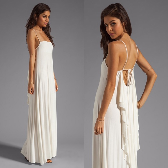🆕 Rachel Pally Lyle Ruffle Back Maxi Dress - Picture 2 of 2