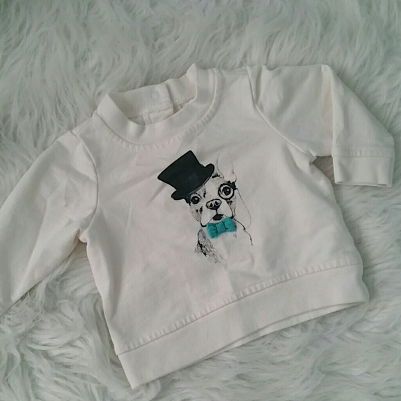 Ivory puppy dog sweater