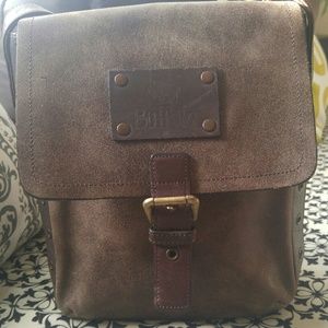 Buffalo Brown leather crossbody.