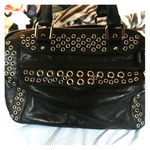 Rebecca Minkoff MAB satchel black studded bag